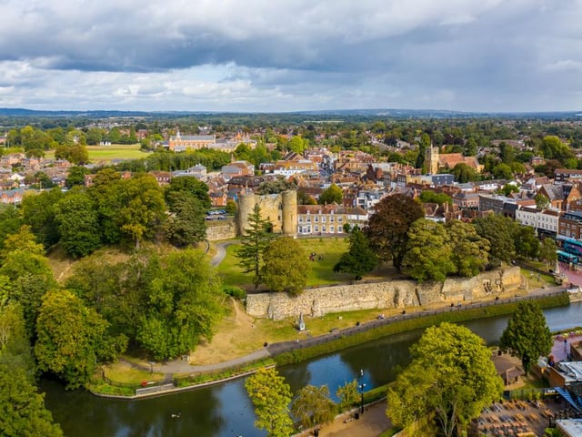 Tonbridge in Kent is at the higher end of the scale for housing, with average prices of 453,687. The market town has an old English feel, with idyllic manor houses and a picture-perfect castle.