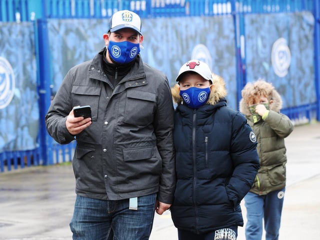 Pompey fans arrive for the first time in 9 months due to Corona restrictions