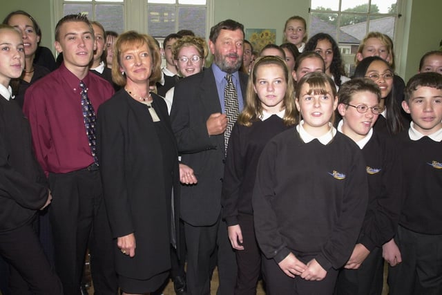 David Blunkett MP joined in the singing at Owston Skellow School.