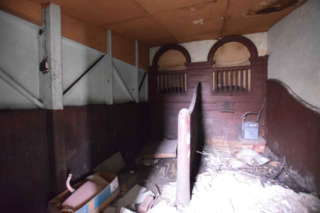 Old stalls inside the stable block at Rotherham stately home Wentworth Woodhouse - part of the block will now be redeveloped as a catering jobs training centre