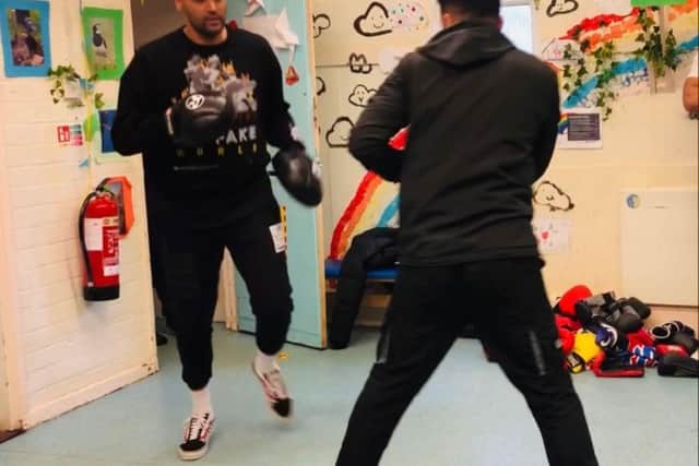 The charity is a place for young people to come together and talk about current issues and engage in interactive workshops and sport sessions, including boxing
