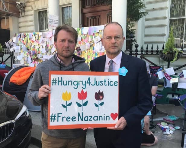Paul Blomfield, MP for Sheffield Central, joined Richard Ratcliffe, Mrs Zaghari-Ratcliffe’s husband who lives with their daughter Gabriella in Hampstead, in his hunger strike last year to protest the imprisonment.