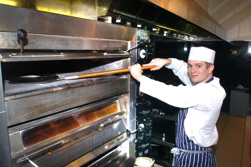 Chef Karl Doering was seen working in the kitchen at Ask Pizza in 2005