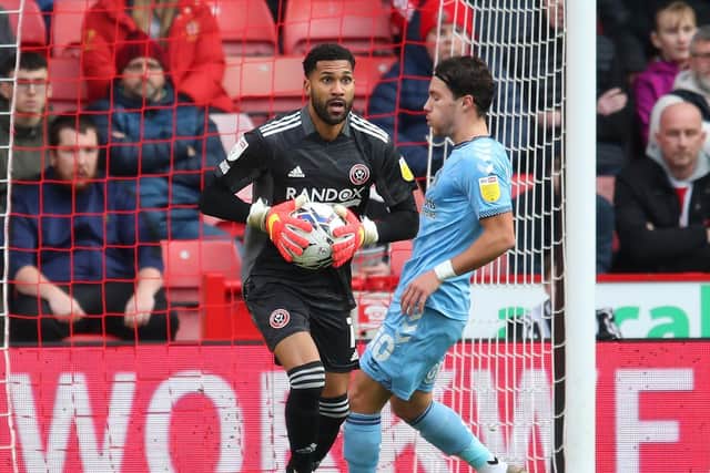 Wes Foderingham will continue between the posts for Sheffield United while Robin Olsen, on loan from AS Roma, is out injured: Simon Bellis / Sportimage
