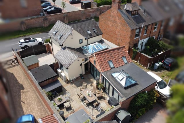 A final aerial view of the Lower Kirklington Road plot, which would be a fantastic lifestyle purchase for a professional couple, say estate agents Hortons.