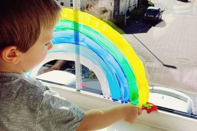 Mansfield rainbow pictures. 
Ted aged 4. Picture sent in by Simone Elizabeth Cassell.