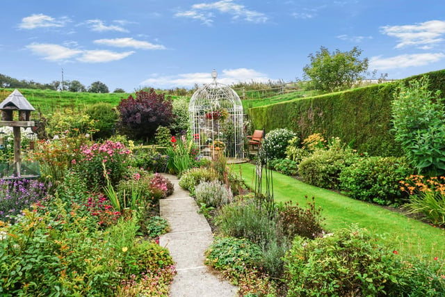 Well stocked and colourful, this garden looks like a peaceful haven.