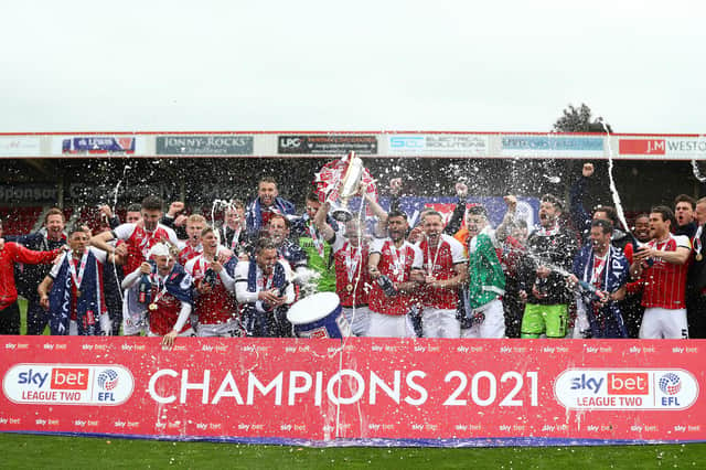 Cheltenham Town were champions of League Two last season and won promotion to the third tier.