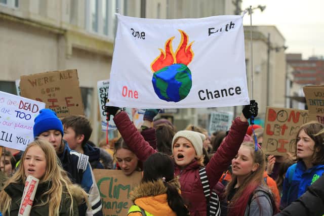 Climate change protesters young and oldtook to the streets of Sheffield again this Valentineâ€™s Day, Friday, February 14, demanding urgent action to save our planet.