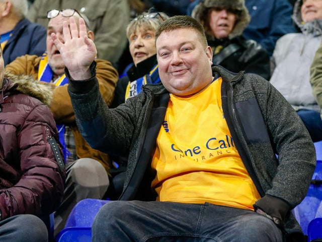 Mansfield Town fans who watched the 3-2 defeat at Tranmere Rovers.