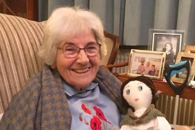 The Sheffield born 87-year-old, Granny Meg, is making handmade toy dolls to be sent to Ukraine refugee children.