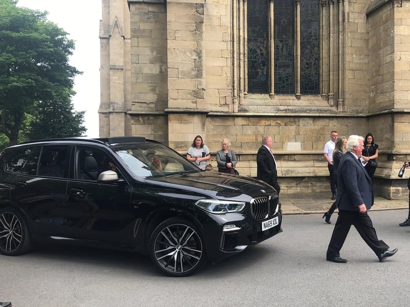 The family arrive