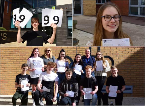 GCSE results day at schools in County Durham.