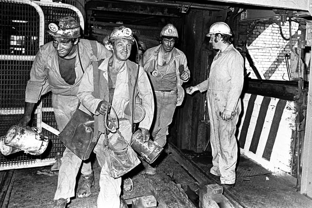 Miners at Thoresby Colliery - do you recognise these faces?