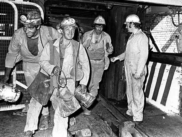 Miners at Thoresby Colliery - do you recognise these faces?