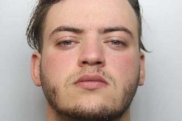 Pictured is Nathan Beebe, aged 20, of Lupton Road, at Low Edges, Sheffield, who was sentenced at Sheffield Crown Court to two years of custody in a Young Offender Institution and was made subject to an indefinite restraining order after he pleaded guilty to controlling and coercive behaviour, assault occasioning actual bodily harm, causing criminal damage and intentional strangulation.