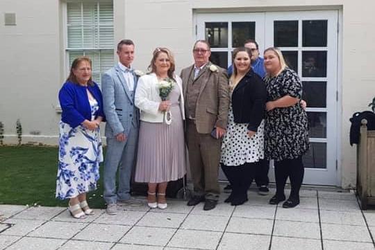 Vicky Hutchings married on 13.10.20. She said: 'Even though it was not what we had planned and there was just a handful of people, it was very special to me because my dad was able to be there to see me get married. With great sadness, my dad passed away last week fighting Covid.'