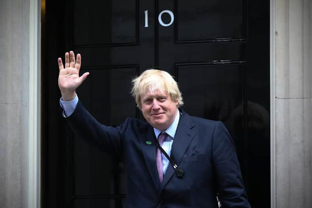 Boris Johnson has been moved out of intensive care.  (Photo by Carl Court/Getty Images)