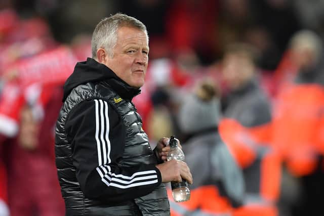 Sheffield United's manager Chris Wilder: PAUL ELLIS/AFP via Getty Images