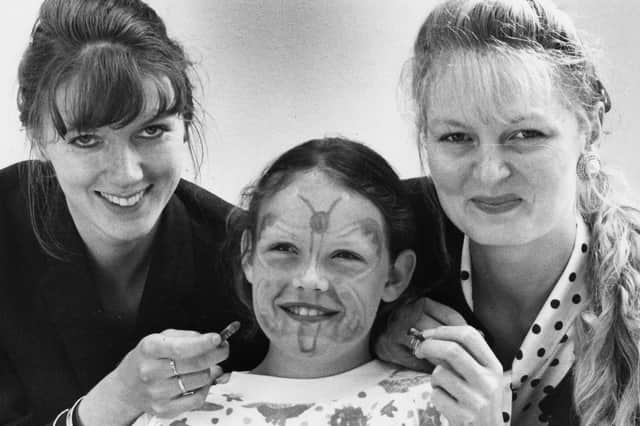 Kate Irvine of Whitburn Junior Mixed and Infants School was the target of amateur artists, Catherine Nicholson and Sarah Baxter. Who can tell us more about this July 1990 event?