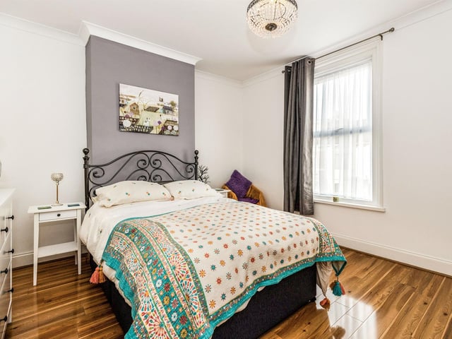 This four bedroom house in Beresford Road, Portsmouth is on sale for £250,000.