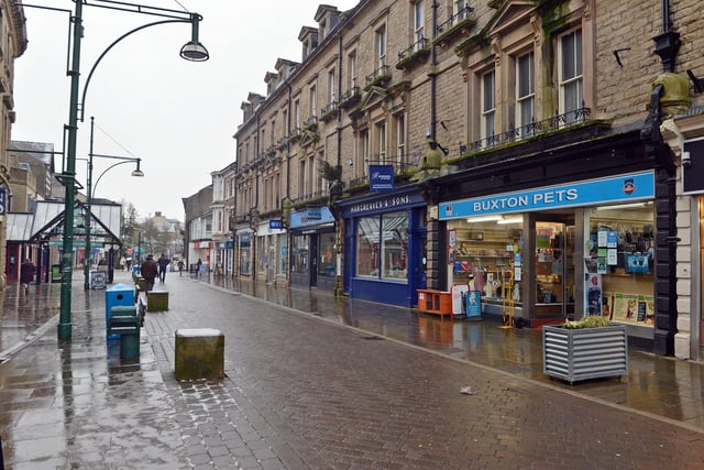Just a handful of shops remain open, as they are deemed to be selling essential goods