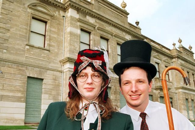 Hall custodians Micheal Constantine and Alison Whitham before their upcoming wedding. Taken March 1997.