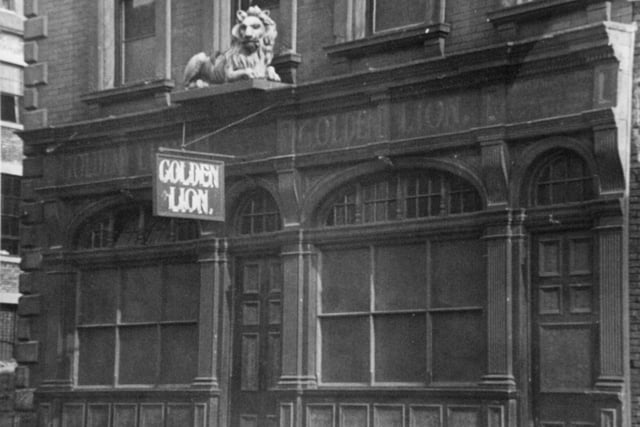 The Golden Lion on High Street East stood from 1732 to 1963 and was once a staging post. When it was demolished, the lion which stood above the door was preserved and placed in Sunderland Museum. Photo: Ron Lawson JP.