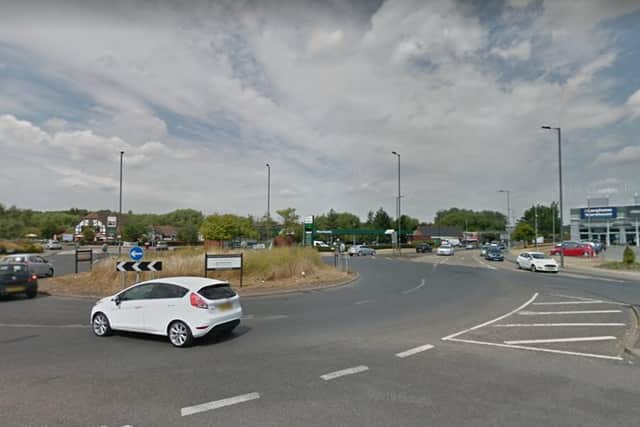 A motorcyclist died in a collision shortly after leaving Parkgate Retail World in Rotherham