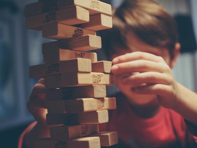 Challenge your skill with this entertaining game and see everyone cheer as the stack come crashing down.