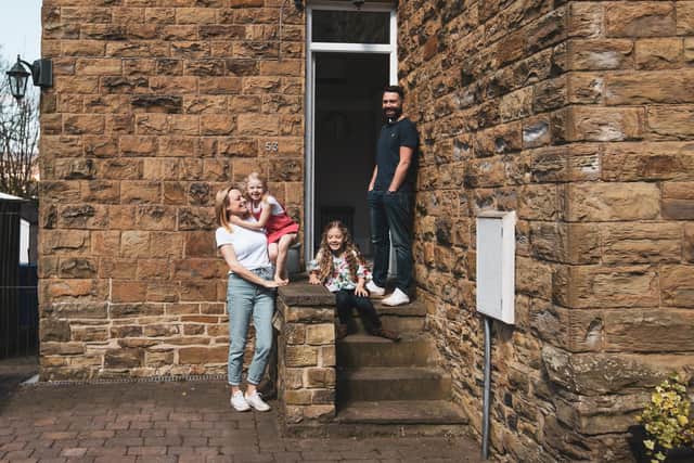 Natalie Clarke expects her children will show their own future families their portrait when sharing memories of life during lockdown. Picture: Danielle Richardson.