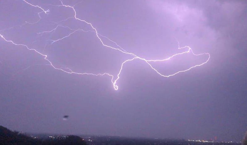 Lightning above Portsmouth