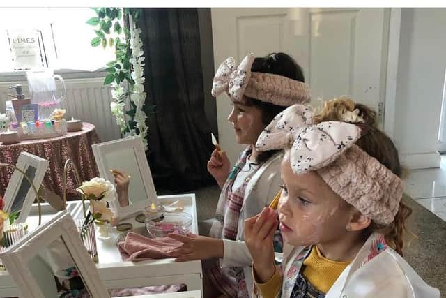 Children’s pamper party.