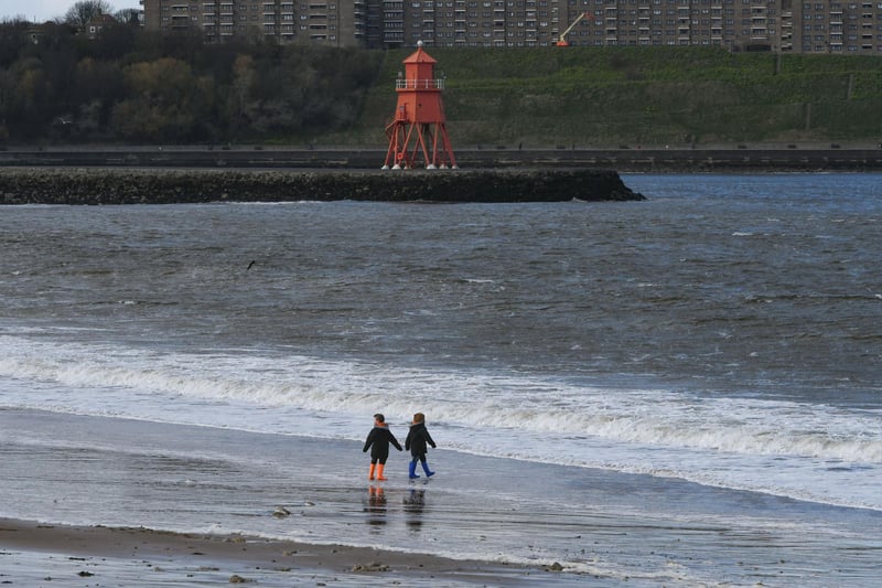 Fun on the beach at South Shields on Easter Monday.