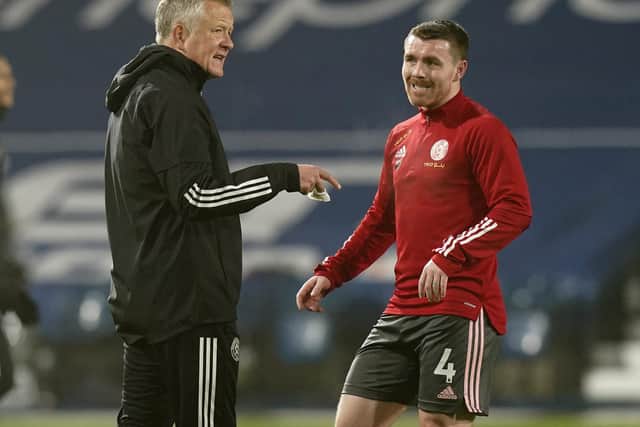 Chris Wilder is delighted by John Fleck's return to action following injury: Andrew Yates/Sportimage