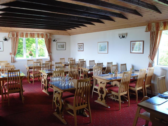 The dining room offers plenty of scope for reconfiguration