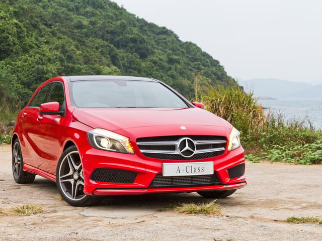 The Mercedes-Benz A-Class ranks third place as the UK’s most popular car