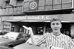 Jamie Hoyland back at Bramall Lane after signing for Sheffield United in 1990