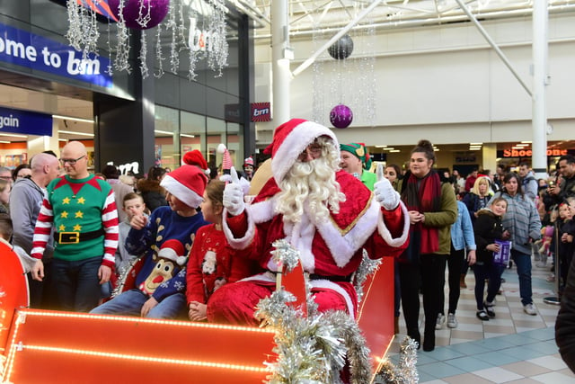 Santa Claus arriving in Hartlepool in 2017. Did you get to see him?