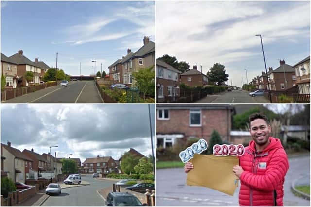 Lottery ambassador Danyl Johnson and just some of the Sunderland streets to enjoy People's Postcode Lottery windfalls during 2020.