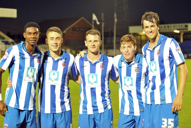 Nialle Rodney, Jack Compton, Jonathan Franks, Luke James and Christian Burgess who scored a goal each during the 5-0 win over Bradford City. Were you there?