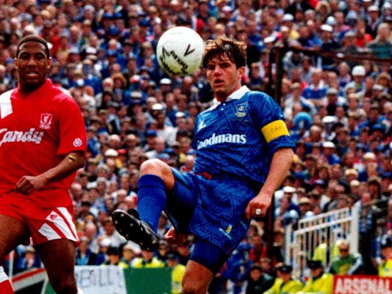 The midfielder helped Pompey reach the FA Cup semi-finals in 1992 but missed one of the vital penalty kicks that allowed Liverpool to progress to the final. Featured more than 150 times for the Blues before moving to Derby. @EveningGlennie joked: 'Martin Kuhl. Had a very ineffective sit in on the Fratton End about it!'