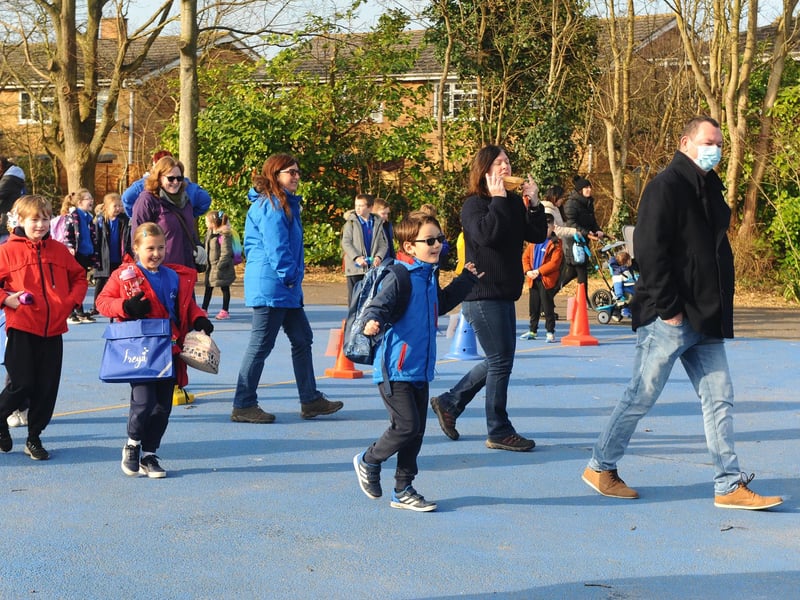 Pupils return to Gomer Junior School in Gosport