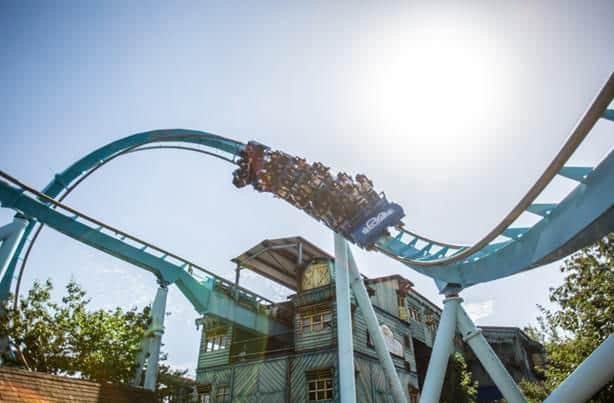 Drayton Manor's Shockwave is a stand-up roller coaster.