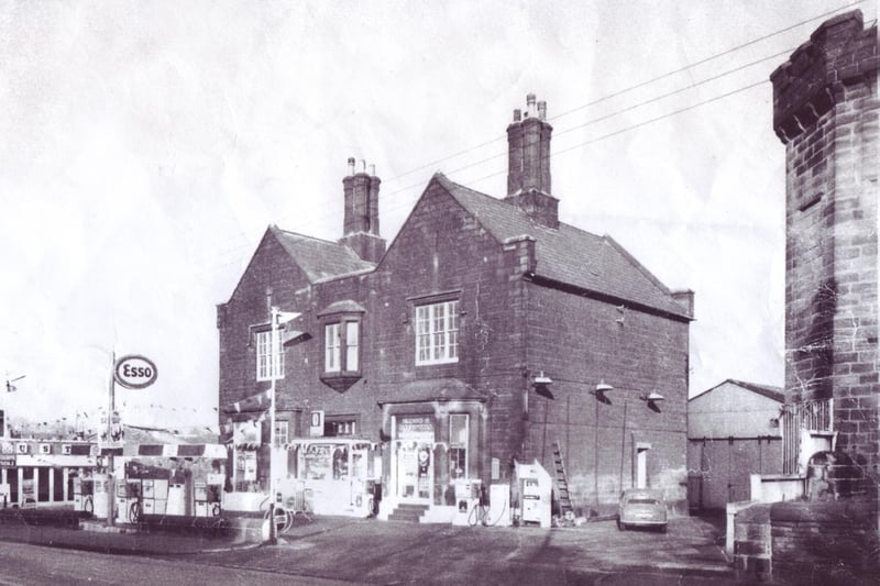 A petrol station that once stood next to Hillsborough Barracks