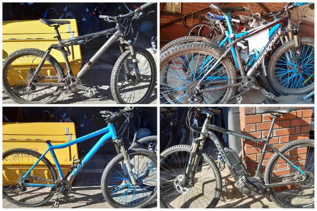 Police want to trace the owners of these bikes, which are believed to be spoken