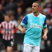 Phil Jagielka of Derby County  during the Sky Bet Championship match at Bramall Lane, Sheffield. Picture credit should read: Simon Bellis / Sportimage