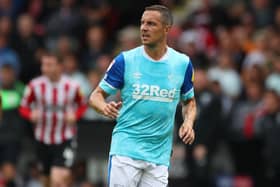 Phil Jagielka of Derby County  during the Sky Bet Championship match at Bramall Lane, Sheffield. Picture credit should read: Simon Bellis / Sportimage