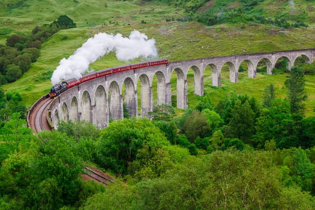 The Harry Potter series filmed in various locations across the Highlands of Scotland. One of the most iconic shots is the Hogwarts Express travelling over Glenfinnan Viaduct. The Quidditch World Cup, in Harry Potter and the Goblet of Fire, is held at Steall Fall in Glen Nevis, and Eilean na Moinse and Loch Eilt feature heavily, including as Dumbledore’s final resting place.