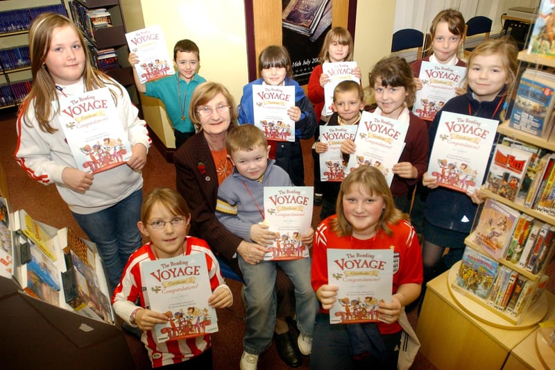 These lucky bookworms were presented with prizes at a reading presentation at West View Library in 2005. Who do you recognise?